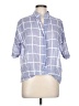 Artistic Taste Blue Short Sleeve Blouse Size L (estimated) - photo 1