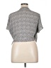 Lush 100% Polyester Gray Short Sleeve Blouse Size XL - photo 2