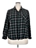 Well Worn Plaid Black Long Sleeve Button-Down Shirt Size XXL - photo 1