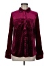 Umgee Stars Burgundy Long Sleeve Blouse Size M - photo 1