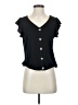Lascana Black Short Sleeve Top Size 4 - 6 - photo 1