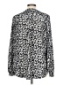 Dalia Collection 100% Polyester Animal Print Ivory Long Sleeve Blouse Size L - photo 2
