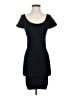 Bebe Solid Black Casual Dress Size S - photo 1