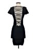 Bebe Solid Black Casual Dress Size S - photo 2