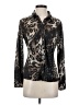 Erin London Animal Print Black Long Sleeve Blouse Size S - photo 1