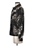 Erin London Animal Print Black Long Sleeve Blouse Size S - photo 5