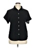 Assorted Brands 100% Polyester Black Short Sleeve Blouse Size 0X - photo 1