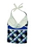 ZeroXposur Argyle Blue Swimsuit Top Size 6 - photo 2