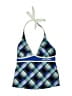 ZeroXposur Argyle Blue Swimsuit Top Size 6 - photo 1