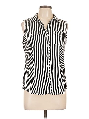 Cato Sleeveless Button-Down Shirt (view 1)