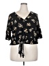 LUQ 100% Rayon Black 3/4 Sleeve Blouse Size XXL - photo 1