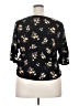 LUQ 100% Rayon Black 3/4 Sleeve Blouse Size XXL - photo 2