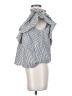 Zara Silver Short Sleeve Blouse Size XS - photo 5