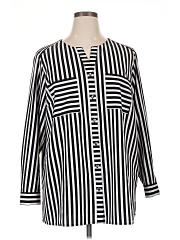 Dennis by Dennis Basso Long Sleeve Blouse (view 1)