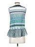 Diane von Furstenberg Teal Sleeveless Blouse Size S - photo 2