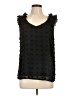 Unbranded 100% Polyester Black Sleeveless Blouse Size L - photo 1