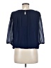 Max Edition 100% Polyester Blue 3/4 Sleeve Blouse Size M - photo 2