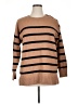 Ann Taylor LOFT Stripes Brown Pullover Sweater Size XL - photo 1