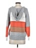 Shein Color Block Gray Pullover Sweater Size S - photo 2
