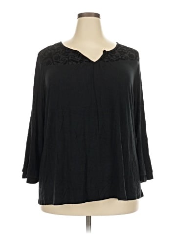 Como Blu 3/4 Sleeve Blouse (view 1)