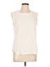 Anne Klein 100% Polyester Ivory Sleeveless Blouse Size S - photo 1