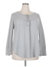 Coeur De Vague Gray Long Sleeve Top Size 2X - photo 1