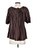 Ulla Johnson Brown Short Sleeve Blouse Size 4 - photo 2