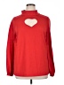 Bibi Hearts Red Long Sleeve Top Size XL - photo 1