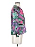 Etcetera 100% Polyester Floral Purple 3/4 Sleeve Blouse Size 2 - photo 4