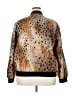 Lafayette 148 New York 100% Polyamide Animal Print Brown Jacket Size XXL - photo 2