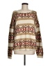 FSL Apparel Print Tan Pullover Sweater Size M - photo 1