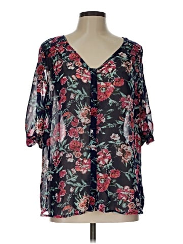 Skies Are Blue 3/4 Sleeve Blouse (view 1)