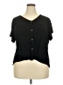 Weatherproof Black Short Sleeve Top Size XXL - photo 1