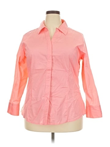 Riders by Lee 3/4 Sleeve Button-Down Shirt (view 1)