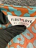 First Love 100% Polyester Print Teal Long Sleeve Blouse Size M - photo 7