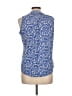 Amana Blue Sleeveless Blouse Size L - photo 2