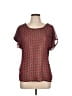 Mix & CO Red Short Sleeve Blouse Size L - photo 1
