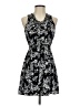 Elle 100% Rayon Paisley Black Cocktail Dress Size XS - photo 1