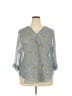 Torrid Floral Gray 3/4 Sleeve Blouse Size 2X Plus (2) - photo 1