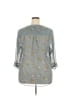 Torrid Floral Gray 3/4 Sleeve Blouse Size 2X Plus (2) - photo 2