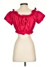 Zara Basic Red Short Sleeve Blouse Size XS - photo 2