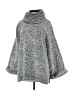 Sunday in Brooklyn 100% Polyester Gray Poncho Size XS - photo 1
