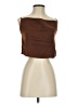 New In 100% Polyester Brown Sleeveless Blouse Size S - photo 1