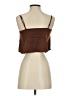 New In 100% Polyester Brown Sleeveless Blouse Size S - photo 2