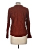 Point Sur 100% Cotton Brown Long Sleeve Blouse Size 6 - photo 2