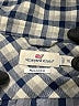 Vineyard Vines 100% Polyester Checkered-gingham Blue Long Sleeve Blouse Size 10 - photo 7