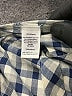 Vineyard Vines 100% Polyester Checkered-gingham Blue Long Sleeve Blouse Size 10 - photo 8