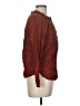 Point Sur 100% Cotton Brown Long Sleeve Blouse Size 6 - photo 4
