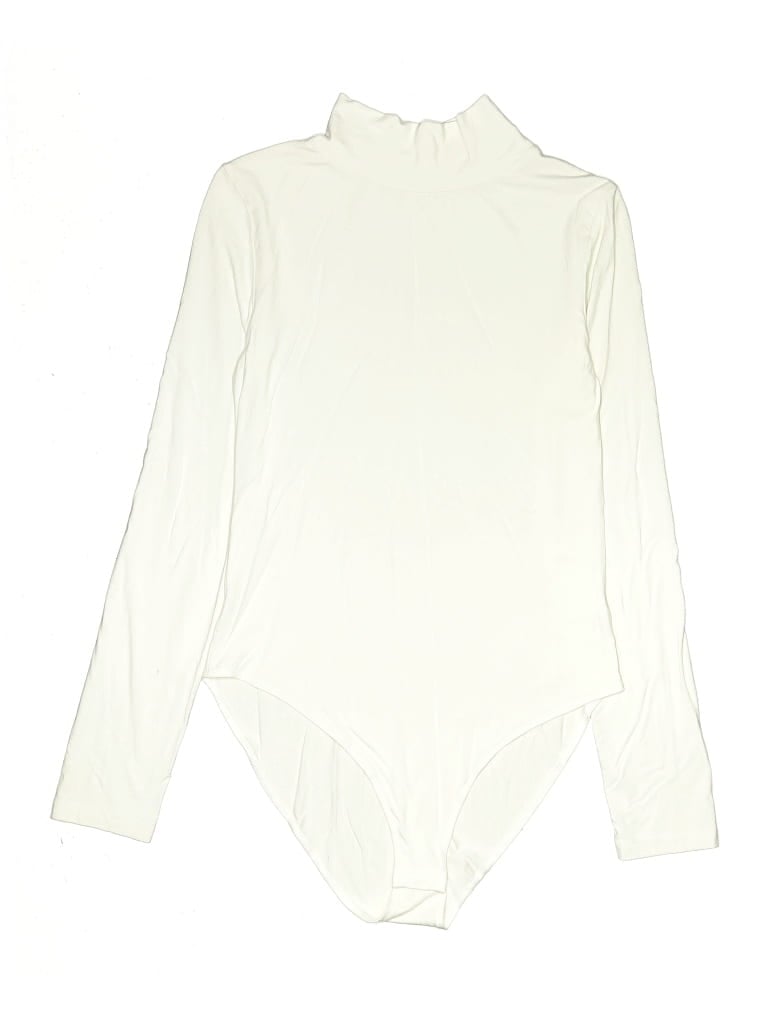 Pre-owned Mangopop Collection Bodysuit In Ivory