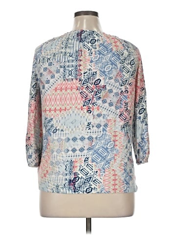 Chaps 3/4 Sleeve Blouse (view 2)